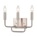 Thomas Park Slope 13'' Wide 3Light Vanity Light, Brushed Nickel CN330312